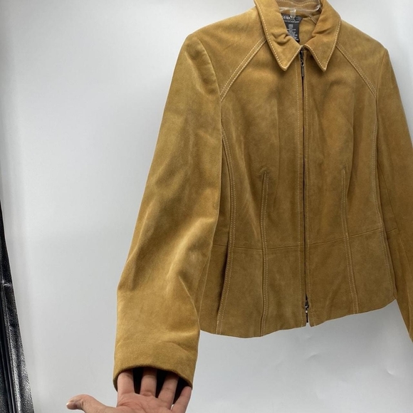 MARK EISEN SUEDE ZIPPER JACKET  XL - Picture 3 of 9